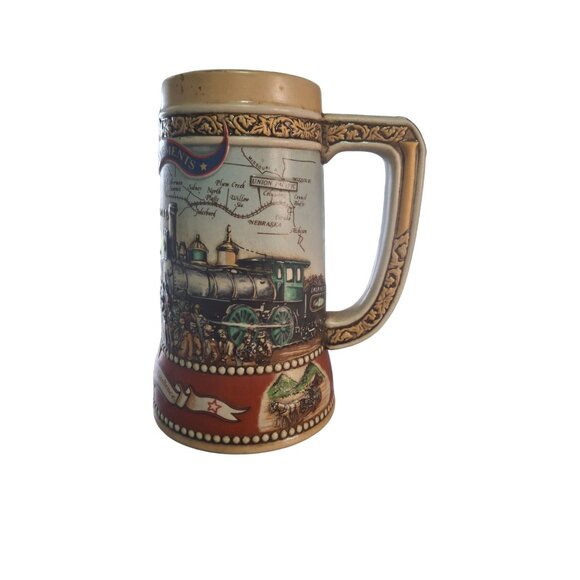 1988 Miller High Life Great American Achievements Beer Stein Ceramarte Brazil - Picture 5 of 11